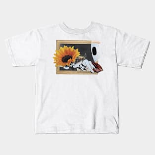 Lay Back ft. Banksy and Sunflowers Kids T-Shirt